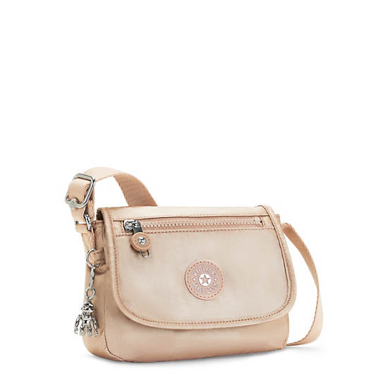 Kipling Sabian Metallic Crossbody Mini Tassen Goud | België 1866RV